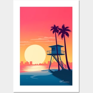 Miami Florida Posters and Art